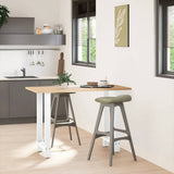 Bar Table Legs White 2 pcs 40x cm Steel 4013325