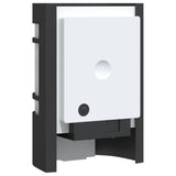 Outdoor Wall Lights with Sensors 2pcs Black Stainless Steel 4006301