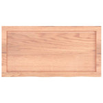 Bathroom Countertop Light Brown 80x40x cm Treated Solid Wood 3156117