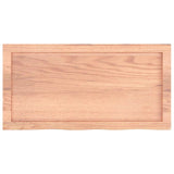Bathroom Countertop Light Brown 80x40x cm Treated Solid Wood 3156117