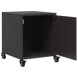 Bedside Cabinets 2 pcs Black 36x39x43.5 cm Steel 846615