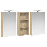 Bathroom Cabinet Set 3 pcs 110 x 10.5 x 60.5 cm Engineered wood 3403722