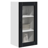 Wall Glass Cabinet LUCCA Black 40 x 31 x 80 cm Engineered Wood 884987