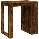 ZNTS Bar Table Smoked Oak102x70x103.5 cm Engineered Wood 3309325