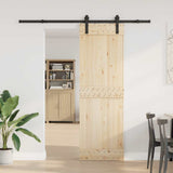 Sliding Door Hardware Kit 200 cm Steel Black 4009713