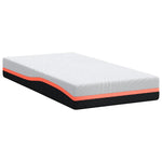 Mattress White and Grey 90 x 200 cm Memory Foam 4106302