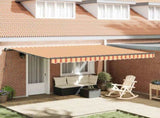 Retractable Awning Yellow and Orange 450 x 300 cm 3330903