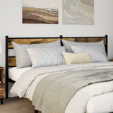 Replace Headboard Smoked Oak 200 cm Iron and Engineered Wood 4017091