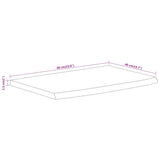 Wall Shelf 60x40x2.5 cm Rectangular Solid Wood Acacia Live Edge 370248