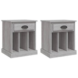 Bedside Cabinets 2 pcs Grey Sonoma 43x36x50 cm 816357