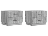 Bedside Cabinet 2 pcs Grey Sonoma 43 x 34.5 x 44.5 cm 895228