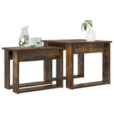 Coffee Table Set 2 pcs Smoked Oak Engineered Wood 8000128