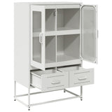 Highboard White 68x39x111.5 cm Steel 853367