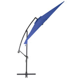 Cantilever Garden Parasol Blue Polyester, Metal Large Tiltable 47133