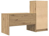 Desk with Drawer with Shelf with Storage 2 pcs Artisan Oak 3337368