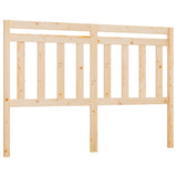 ZNTS Bed Headboard 156x4x100 cm Solid Wood Pine 814099