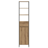 Bathroom Cabinet Artisian Oak 40 x 30 x 180 cm Engineered Wood 886497