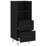 ZNTS Sideboard Black 34.5x34x90 cm Engineered Wood 828661