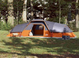 Family Tent Dome 11-Person Grey and Orange Waterproof 94568