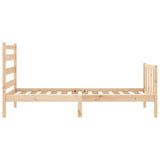 Bed Frame without Mattress 90x190 cm Single Solid Wood Pine 3192001