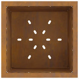Smokeless Fire Pit Brown 48 x 48 x 50 cm Weathering Steel 858987