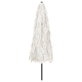 Garden Parasol with Steel Pole White 324x324x247 cm 4005112