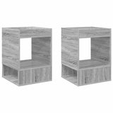 End Table 2 pcs Grey Sonoma 40 x 40 x 56 cm Engineered Wood 890955