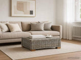 Coffee Table GENDT Natural Rattan Kubu Grey 67 x 60 x 30 cm 42034399