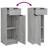 4 Piece Bathroom Cabinet Set Grey Sonoma Engineered Wood 3115890