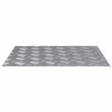 Stair Tread Rectangular 4 pcs Silver 60 x 50 cm Aluminium 4104348