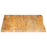 Table Top Live Edge 100x80x2.5 cm Solid Wood Mango 370460