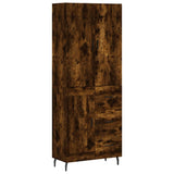 Highboard Smoked Oak 69.5x34x180 cm Engineered Wood 3196032