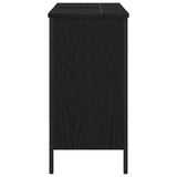 Bathroom Sink Cabinet Black Oak 80 x 30 x 60 cm Engineered Wood 863119