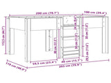 Bunk Bed for Kids Artisan Oak 100 x 200 cm Engineered wood 3410506