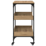 Kitchen Trolley Artisan Oak 60 x 41 x 80.5 cm Engineered Wood 883030
