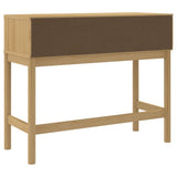 Console Table "FLORO" Wax Brown 89,5x36,5x73 cm Solid Wood Pine 374020