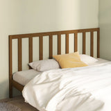 Bed Headboard Honey Brown 206x4x100 cm Solid Wood Pine 817713