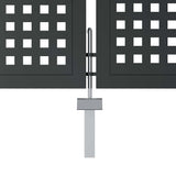 Garden Gate Anthracite 400x150 cm Steel 154574