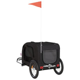 Pet Bike Trailer Black Oxford Fabric and Iron 93884
