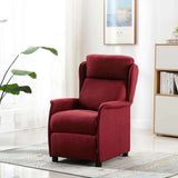 Massage Chair with Cushion Wine 93.5 x 67.5 x 101.5 cm Fabric 348352