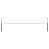 Badminton Net Yellow and Black 600x155 cm PE Fabric 93745