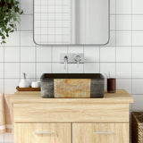 Countertop Basin Black and Brown Rectangular 46x35.5x13 cm Ceramic 155076