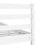 Bed Frame without Mattress White 120x190 cm Small Double Solid Wood 3101059