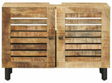 Sink cabinet Brown and Black 62 x 33 x 58 cm Solid Mango Wood 4018863