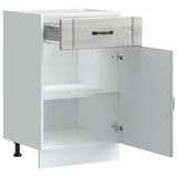 Kitchen Base Cabinet Lucca Grey Sonoma Engineered Wood 853723