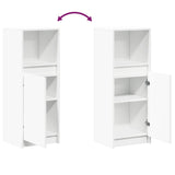 Sideboard with LED White 38x34x100 cm Engineered Wood 852166