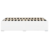 Bed Frame without Mattress White Full Faux Leather 3284580
