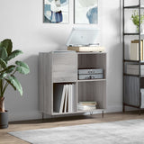 Record Cabinet Grey Sonoma 84.5x38x89 cm Engineered Wood 831778