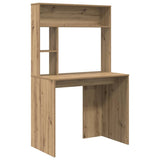Desk with Shelf Artisan Oak 91 x 50 x 149 cm Engineered Wood 869265