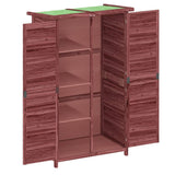 Garden Tool Shed Mocha 83x57x140 cm Solid Wood Pine 172242